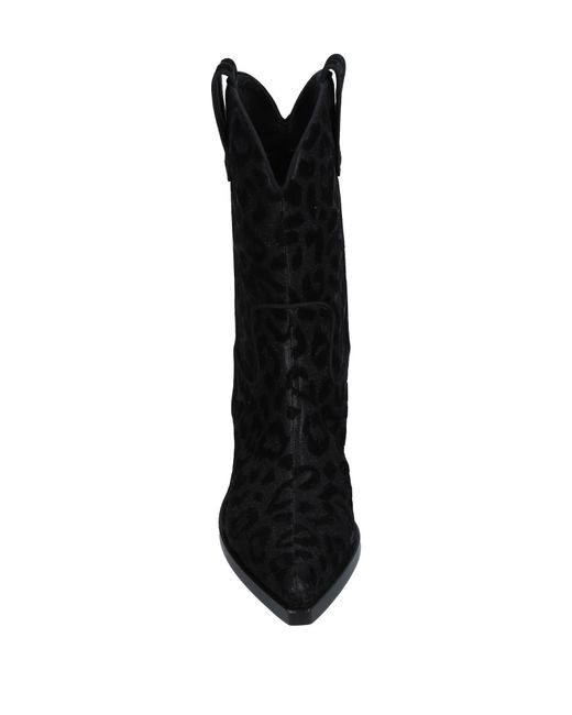 Dolce & Gabbana Black Casual Sequin Ankle Boots