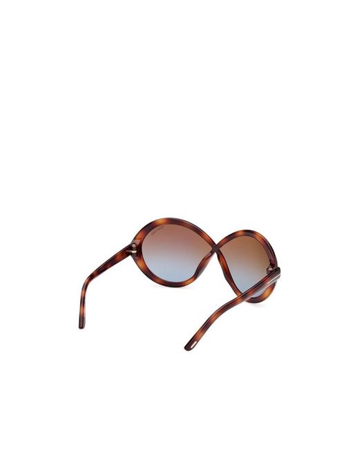 Tom Ford Multicolor Eyewear Oval Frame Sunglasses