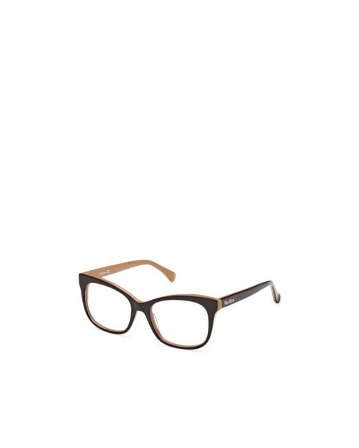 Max Mara White Square Frame Glasses