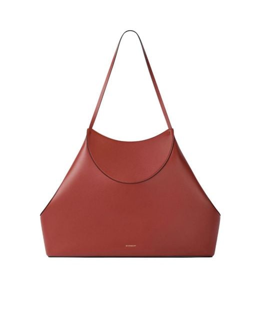 Givenchy Red Medium Facet Tote Bag