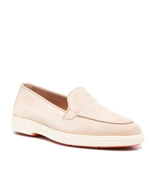 Santoni Natural Debora Slip-On Loafers