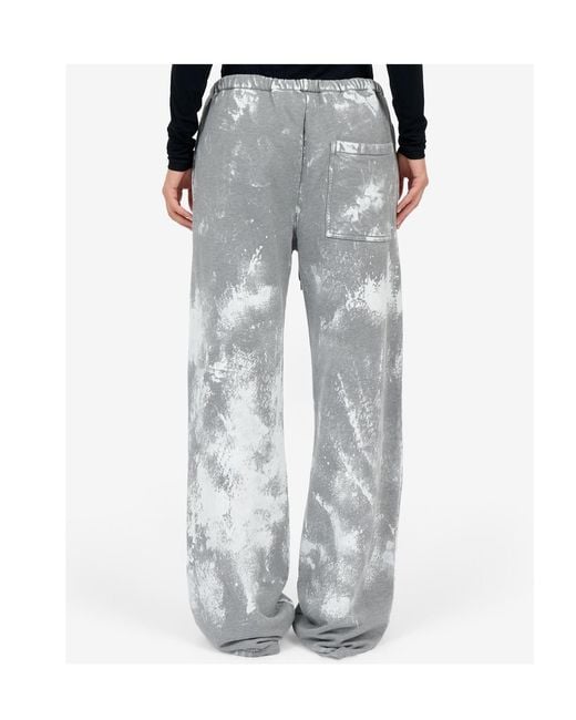 MM6 by Maison Margiela Gray Drawstring Painted Pants