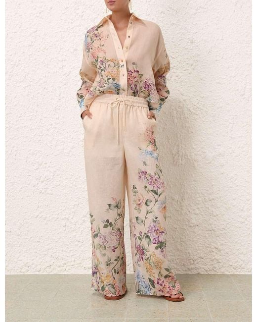 Zimmermann Natural Halliday Relaxed Pants