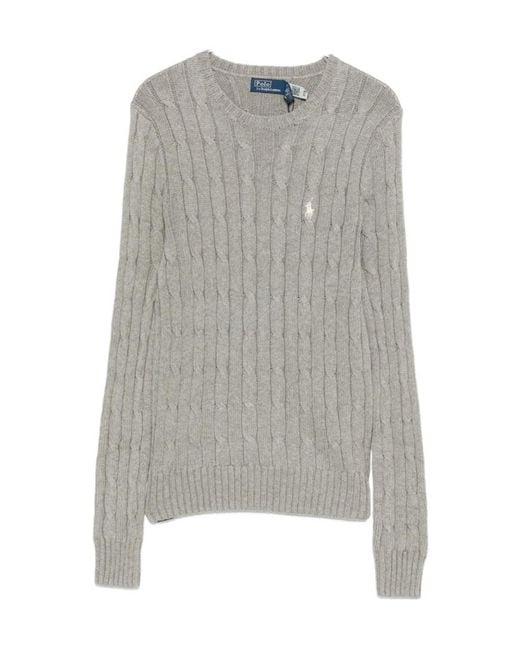 Polo Ralph Lauren Gray Cable-Knit Sweater