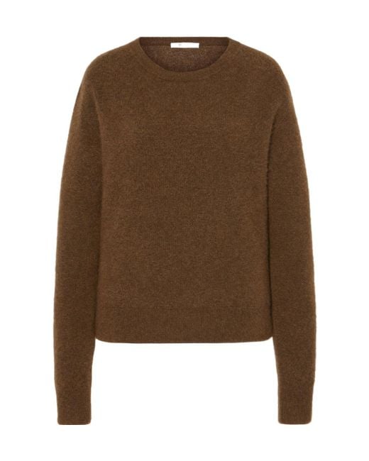 The Row Brown Lorynna Cashmere And Silk-Blend Sweater