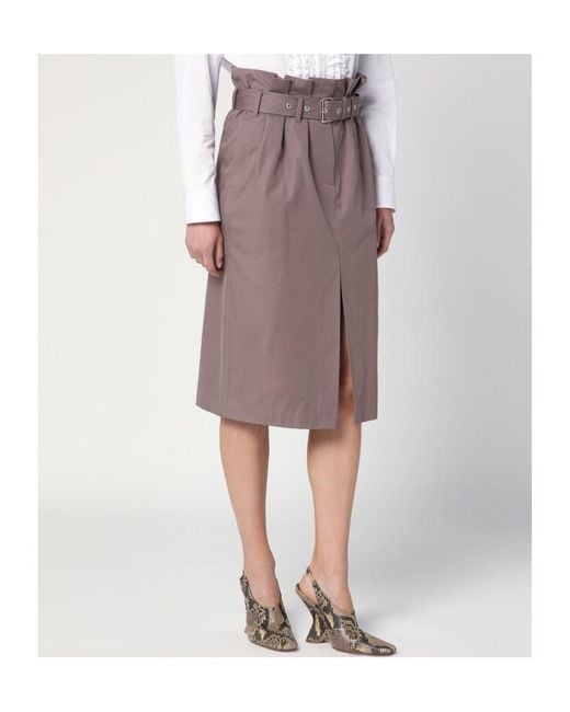 Dries Van Noten Purple Belted Skirt