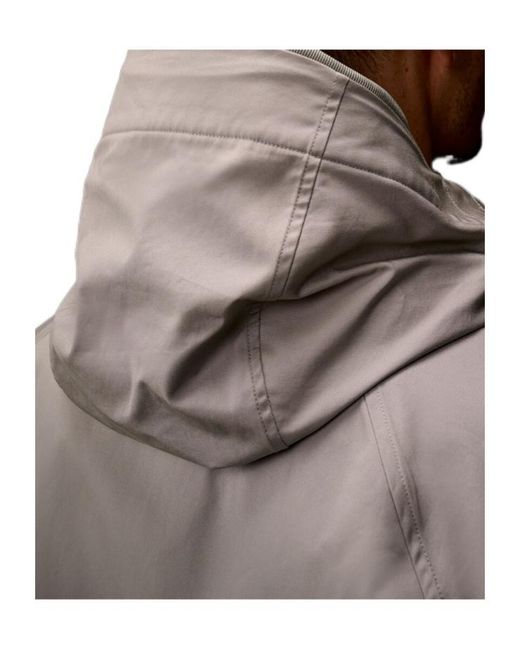 C P Company Gray Zip Pocket Hooded Jacket for men