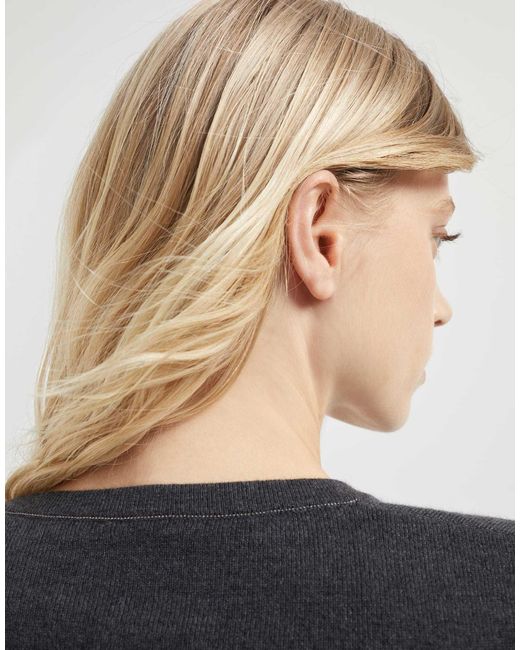 Brunello Cucinelli Black Cashmere Fine-Knit Jumper