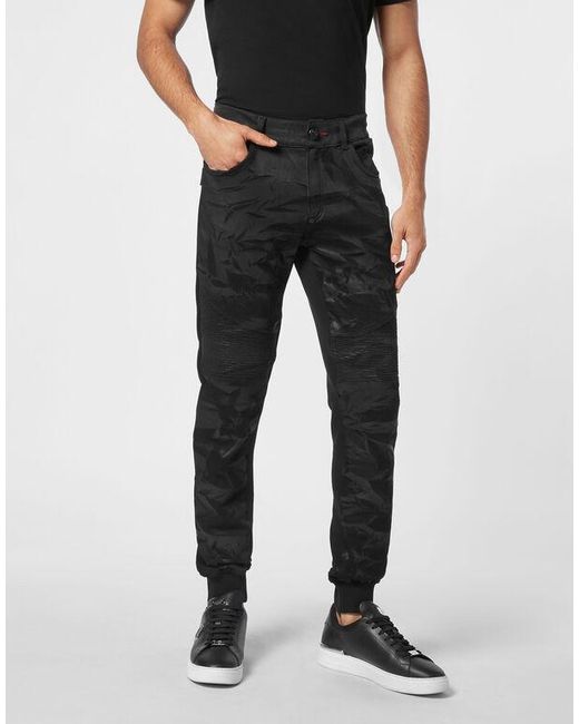 Philipp Plein Black Multi-Pocket Jeans for men
