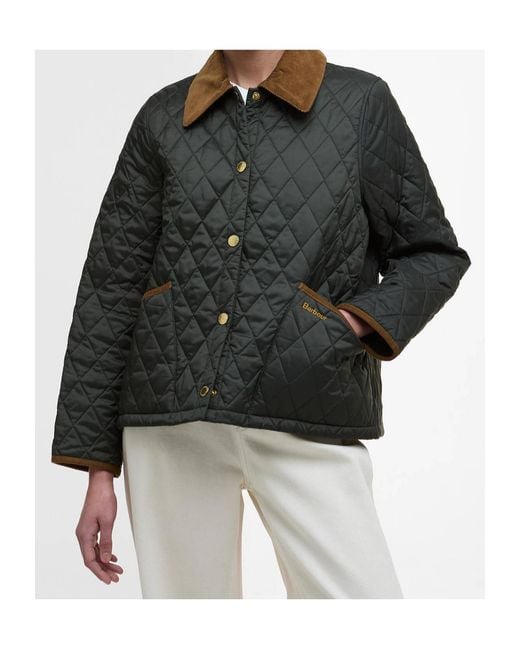 Barbour Black Icons Cropped Liddesdale Quilted Jacket