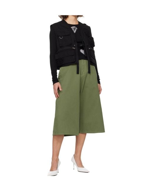 OPEN YY Green Applique Work Vest