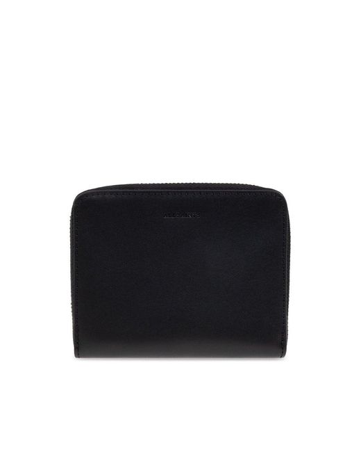 AllSaints Black Lena Zip Wallet