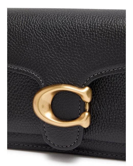 COACH Black Grained Leather Cross-Body Bag