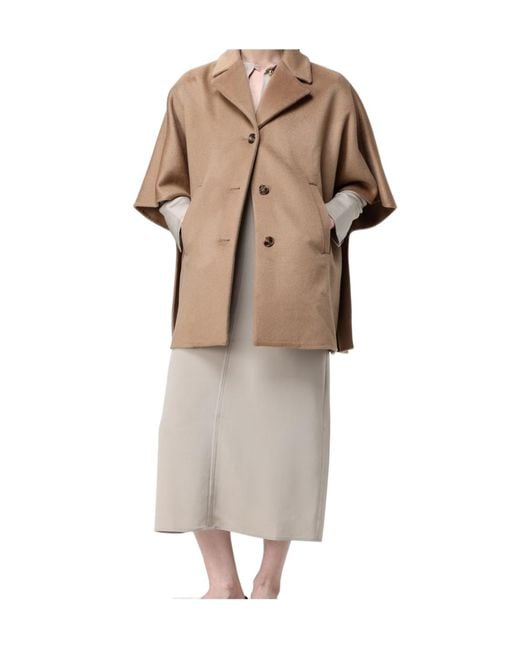 Max Mara Natural Keyhole-Detail Midi Dress
