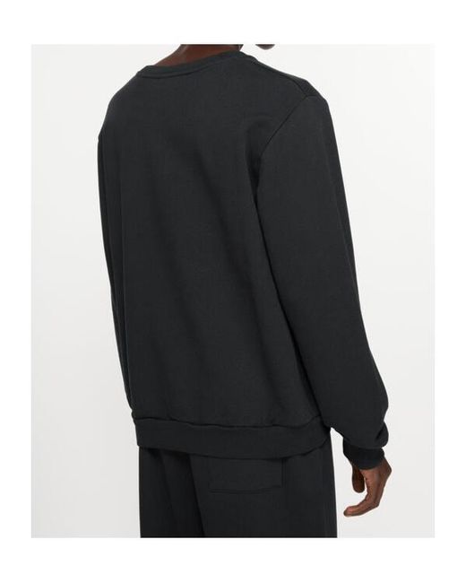 Acne Black Organic-Cotton Sweatshirt for men