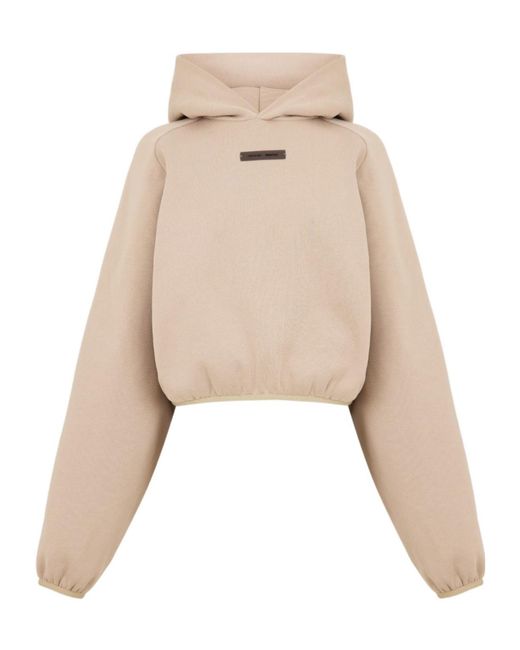 Fear Of God Natural Logo Hooded Sweatshirt