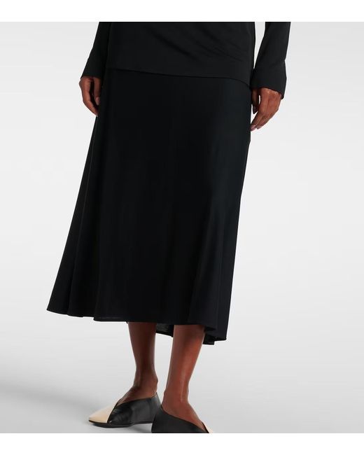 Jil Sander Black Layered Maxi Dress