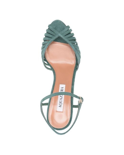 Aquazzura Green Heeled Sandals