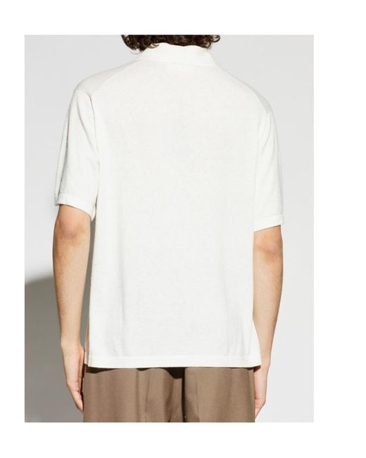 Lisa Yang White Carl Polo Shirt for men