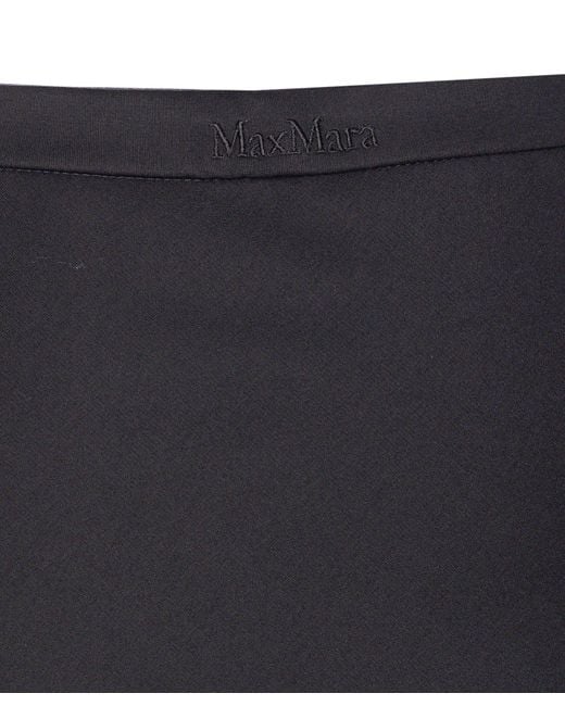 Max Mara Black Vernice Long Skirt