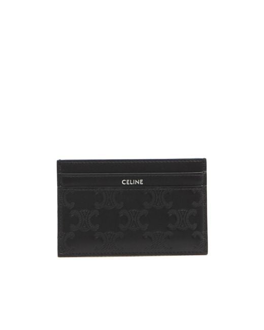 Céline Black Card Holder for men