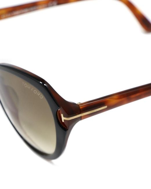 Tom Ford Metallic Logo Sunglasses