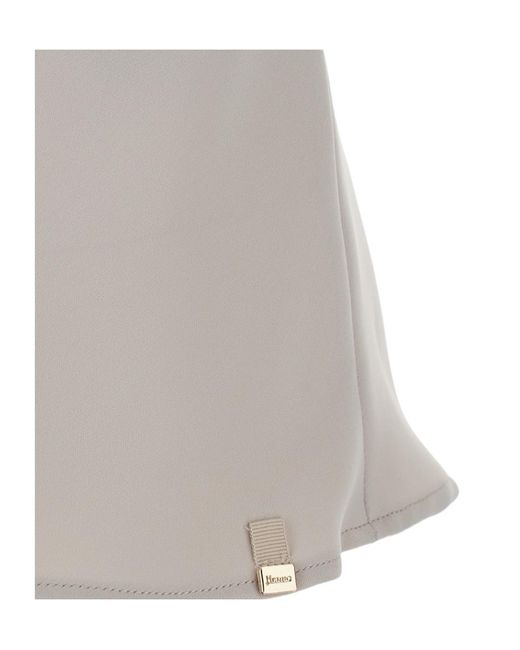 Herno Gray Flared Tech Camisole Top