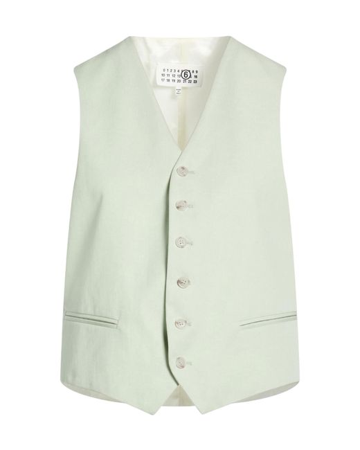 MM6 by Maison Margiela Green Single-Breasted Waistcoat