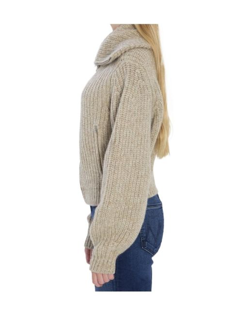Lemaire Natural Long Sleeved Zipped Cardigan