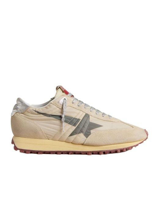 Golden Goose Deluxe Brand White Marathon Lace-Up Sneakers for men