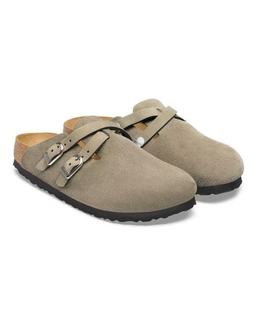 Birkenstock Brown Buckle-Fastening Crossover-Strap Sandals