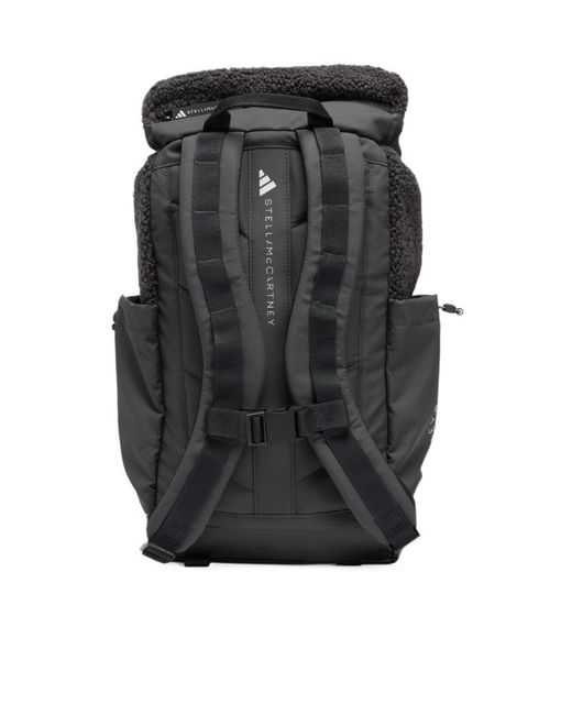 Adidas By Stella McCartney Black Fleece Logo Backpack