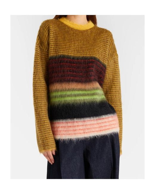 LaDoubleJ Green Berra Mohair-Blend Sweater