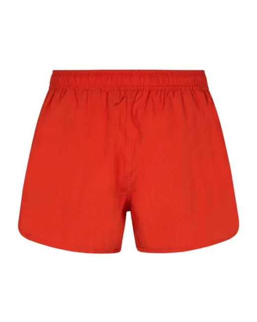 Samsøe & Samsøe Red Drawstring Swimming Trunks for men