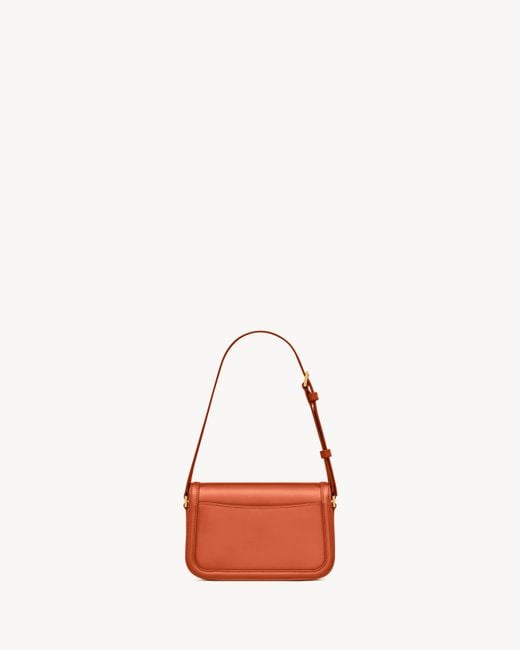 Saint Laurent Orange Mini Solferino Leather Shoulder Bag