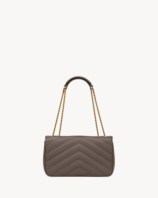 Saint Laurent Brown Loulou Medium Shoulder Bag