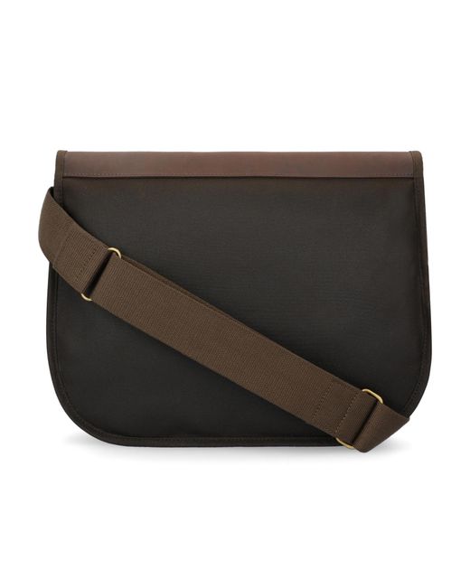 Barbour Brown Tarras Waxed Messenger Bag for men