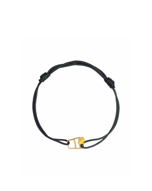 Aliita Metallic Plaque-Detail Woven Strap