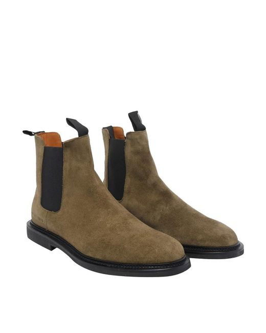 Common Projects Brown Round Toe Chelsea Boots for men