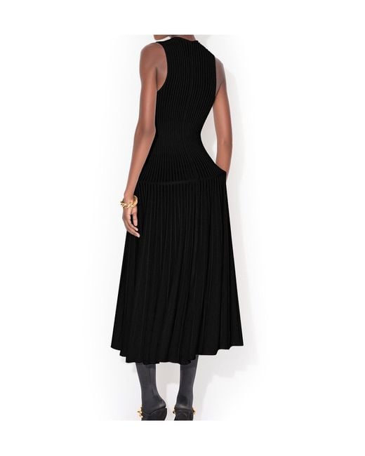 Alaïa Black Wool Crinoline Dress