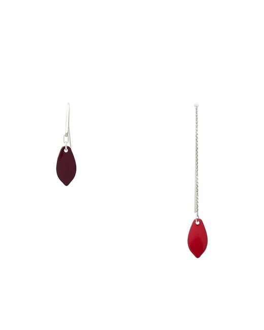 Isabel Marant White Metal Earrings
