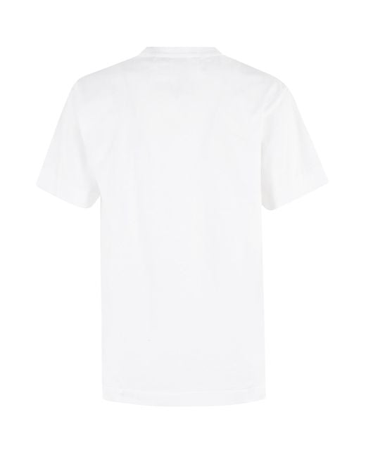COMME DES GARÇONS PLAY White Crew Neck T-Shirt