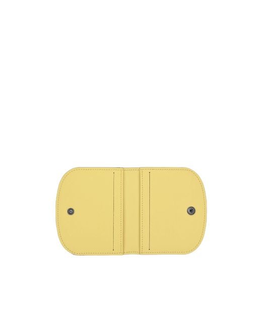 Longchamp Yellow Le Pliage Xtra Card Holder