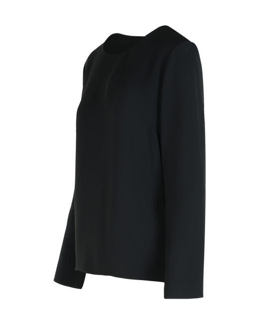 P.A.R.O.S.H. Black Long-Sleeve Blouse
