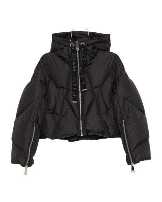 Khrisjoy Black Hooded Zip Jacket