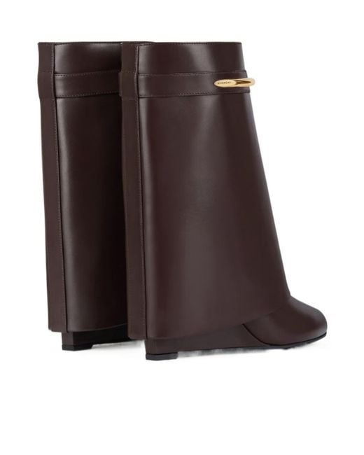 Givenchy Brown Shark Ankle Boots