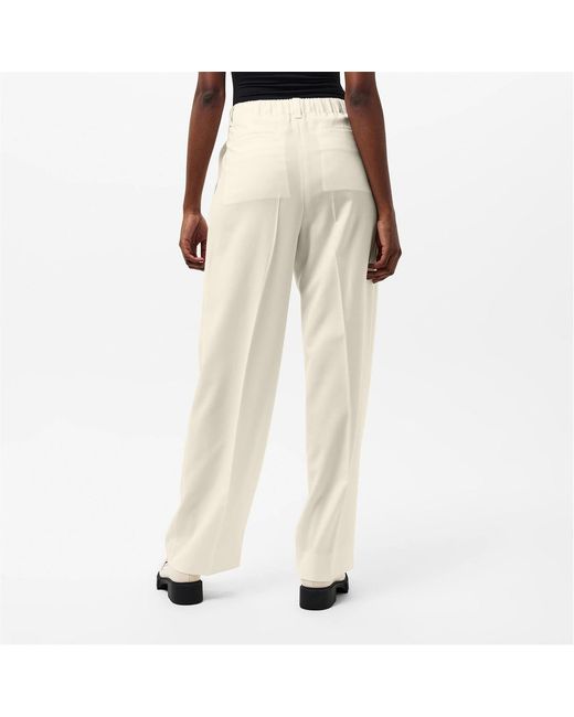 Moncler White Drawstring Waist Casual Pants