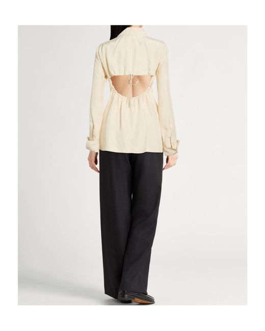 Sportmax Natural Long Sleeve Shirt