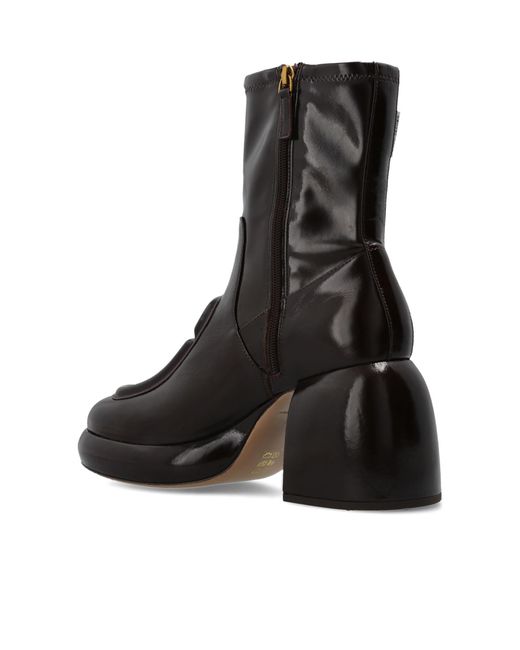 Marc Jacobs Black Round-Toe Short Boots