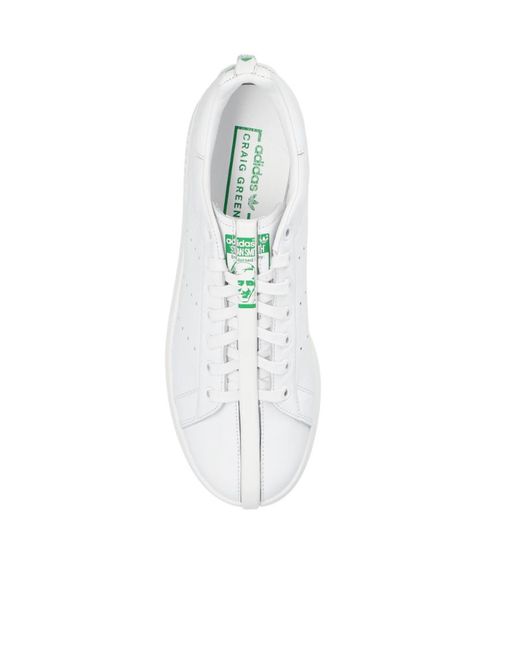 Adidas Originals White X Craig Stan Smith Leather Sneakers for men